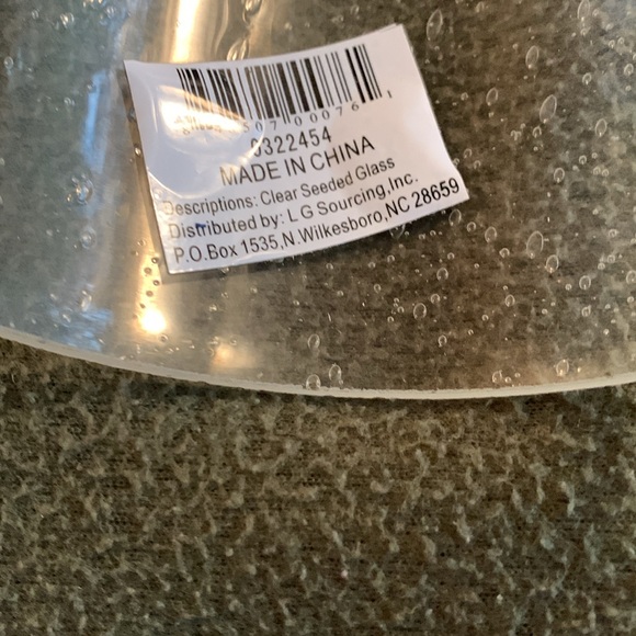 New LG Sourcing clear seeded glass light bulb covers. measurements in pictures - Picture 6 of 8